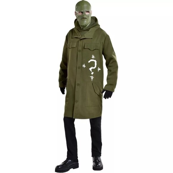 The Batman 2022 Riddler Adult Costume Halloween Cosplay Jacket Mask Glasses DC - Picture 1 of 7